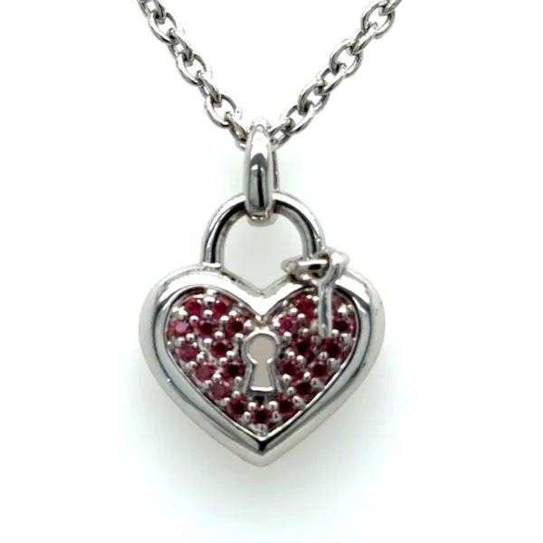 Heart-Shaped Lock Pendant